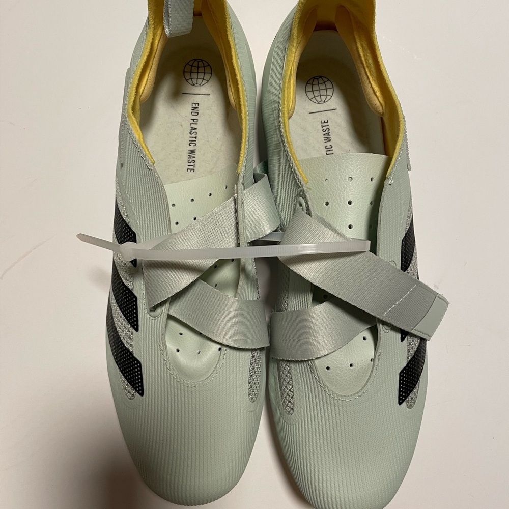 Adidas Mint Green Sneakers with Sunny Yellow Lining